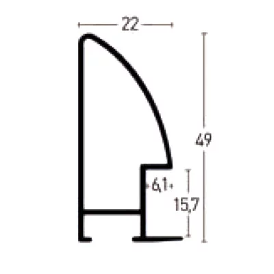 Alu-Bilderrahmen Profil 281 