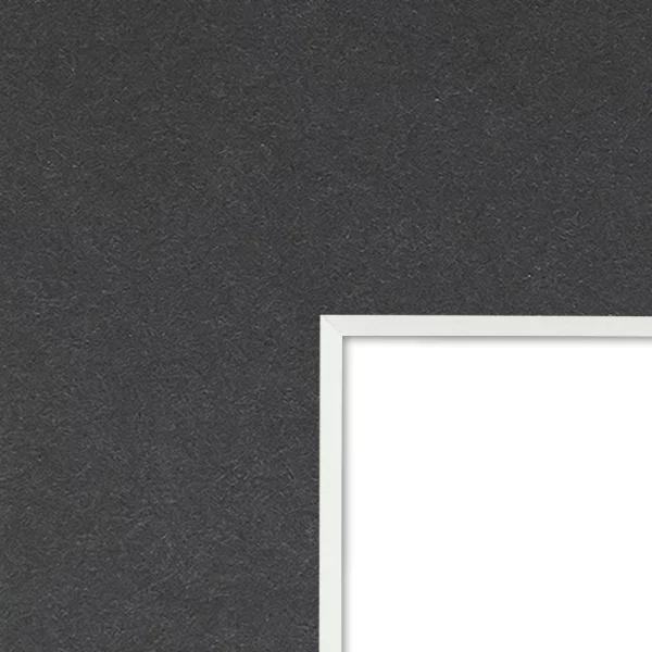 1,4 mm Passepartout White Core Maßanfertigung Charcoal