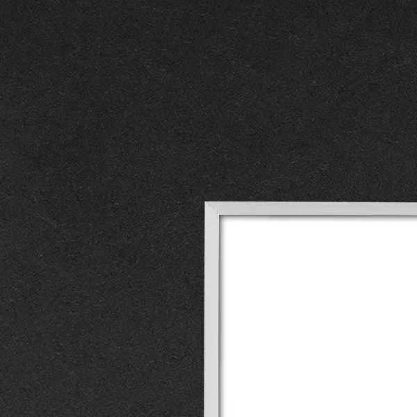 1,4 mm Passepartout in Standardformaten 30x40 cm (20x30 cm) | Black