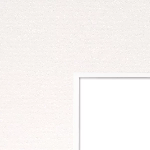 1,4 mm Passepartout in Standardformaten 18x24 cm (10x15 cm) | Porcelain