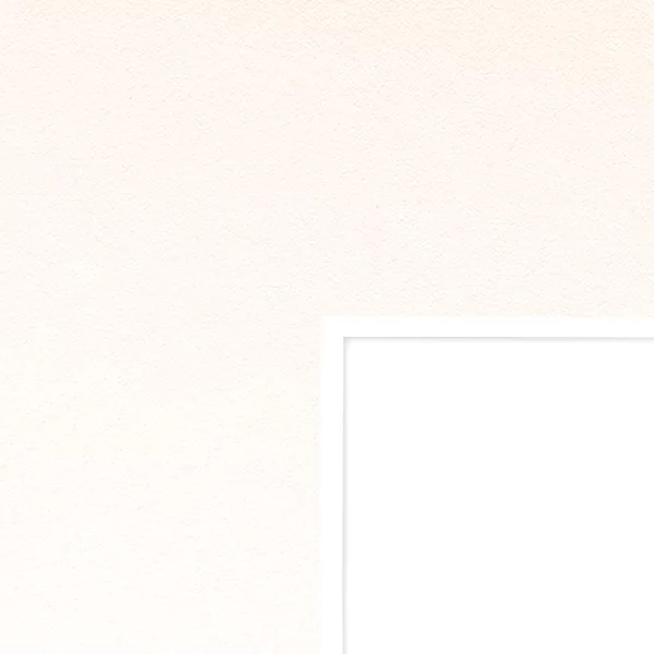 1,4 mm Passepartout in Standardformaten mit individuellem Ausschnitt 13x18 cm | Brillant White