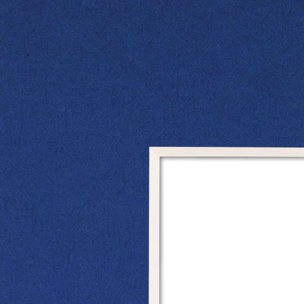 1,4 mm Passepartout in Standardformaten mit individuellem Ausschnitt 13x18 cm | Delft Blue
