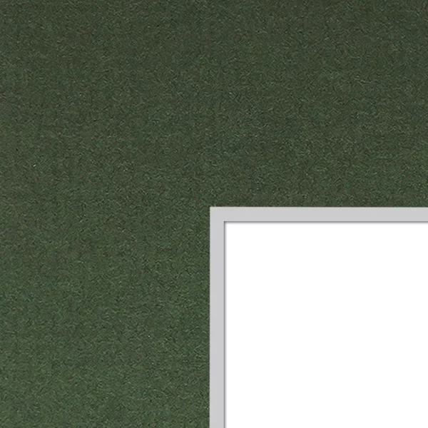 1,4 mm Passepartout in Standardformaten mit individuellem Ausschnitt 29,7x42 cm (A3) | Forest Green