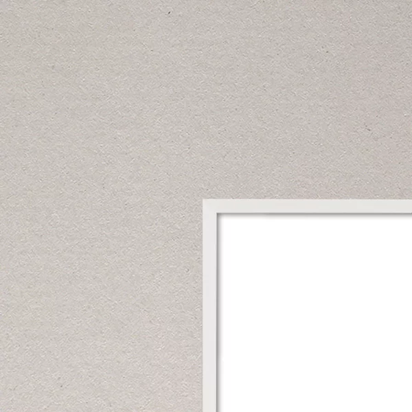 1,4 mm Passepartout in Standardformaten mit individuellem Ausschnitt 13x18 cm | Granite