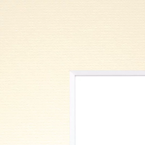 2,4 mm Bütten-Passepartout Teichert Classic White