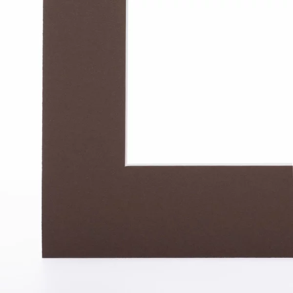 1,5 mm passe-partout 40x40 cm | brun foncé