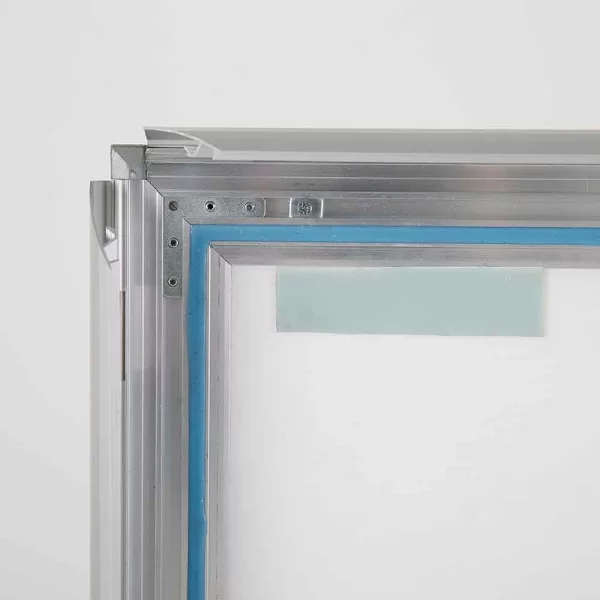 Kundenstopper WindPro Plus 59,4x84,1 cm (A1) | silber | Kunstglas mattiert (1 mm)