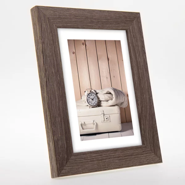 Holz Bilderrahmen Nelson 30x30 cm | Braun | Normalglas (2 mm)