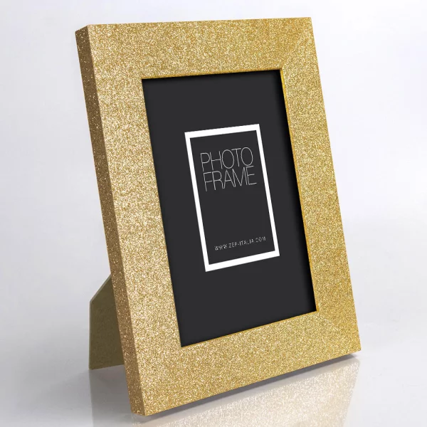 Fotorahmen Broadway mit Glitzereffekt 15x20 cm | Gold | Normalglas (2 mm)