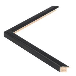 Holzrahmen TRIBECA 1,3 nach Maß Black - Small round | Normalglas (2 mm)