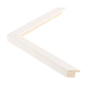 Holzrahmen WOODLAND I nach Maß Ahorn weiß foliert | Normalglas (2 mm)