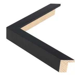 Holzrahmen TRIBECA 1,9 nach Maß Black - High square | Normalglas (2 mm)