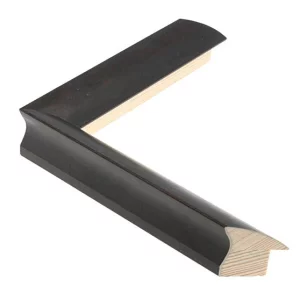 Holzrahmen DRESDEN 2,5 Zuschnitt Schwarzbraun | Normalglas (2 mm)