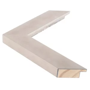 Holzrahmen GRAMERCY 3,8 nach Maß Brushed silver | Normalglas (2 mm)