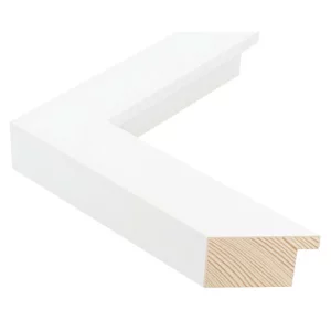 Holzrahmen TRIBECA 4 nach Maß White - Large cube | Normalglas (2 mm)