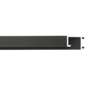 Alurahmen Serie 403 Zuschnitt Schwarz matt, gebürstet | Normalglas (2 mm)