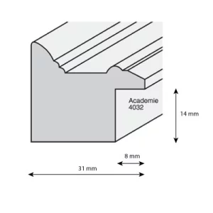 Holzrahmen ACADEMIE 3,1 