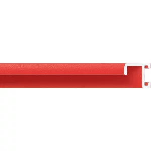 Alurahmen Serie 404 Zuschnitt Rot, pulverbeschichtet | Normalglas (2 mm)