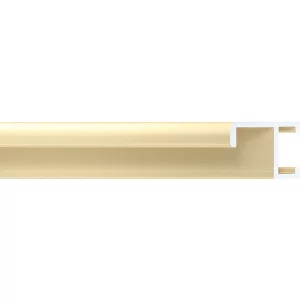 Alurahmen Serie 411 Zuschnitt Gold matt, gebürstet | Normalglas (2 mm)