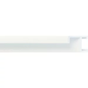 Alurahmen Serie 411 Zuschnitt Weiß, pulverbeschichtet | Normalglas (2 mm)