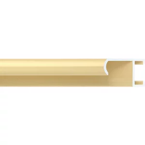 Alurahmen Serie 415 Zuschnitt Gold matt, gebürstet | Normalglas (2 mm)