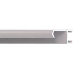 Alurahmen Serie 415 Zuschnitt Grau, pulverbeschichtet | Normalglas (2 mm)