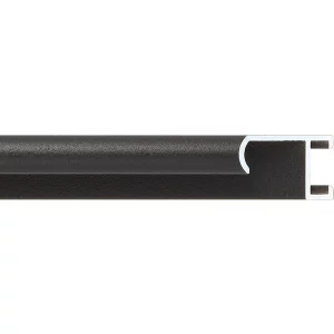Alurahmen Serie 415 Zuschnitt Schwarz, pulverbeschichtet | Normalglas (2 mm)