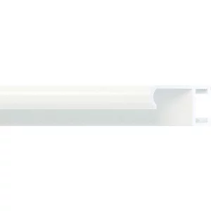 Alurahmen Serie 415 Zuschnitt Weiß, lackiert | Normalglas (2 mm)