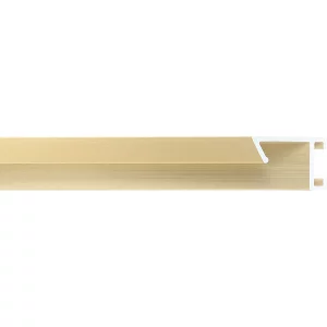 Alurahmen Serie 421 Zuschnitt Gold matt, gebürstet | Normalglas (2 mm)