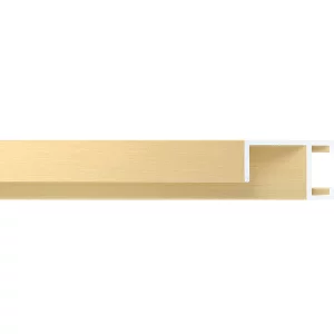Alurahmen Serie 450 Zuschnitt Gold matt, gebürstet | Normalglas (2 mm)
