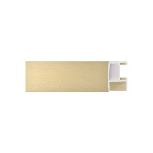 Alurahmen Serie 462 20x30 cm | Gold matt, kreuzgebürstet | Normalglas (2 mm)