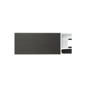 Alurahmen Serie 469 Zuschnitt Schwarz matt, gebürstet | Normalglas (2 mm)