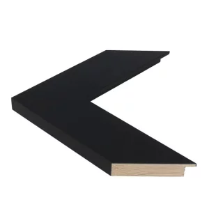 Holzrahmen TRIBECA 5,7 nach Maß Black - Large flat | Normalglas (2 mm)