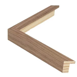 Holzrahmen TOUCHWOOD ART 15 24x30 cm | Echtfurnier Nussbaum | Antireflexglas mattiert (2 mm)