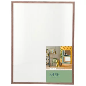 Alurahmen Serie 916 30x40 cm | Nussbaum Echtfurnier natur | Normalglas (2 mm)