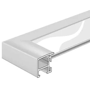 Alu-Bilderrahmen Capella nach Maß Contrastgrau | Normalglas (2 mm)