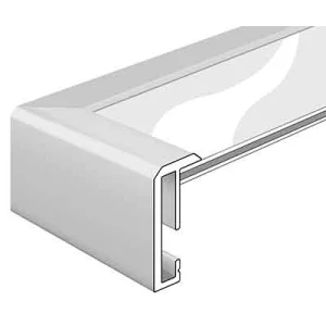 Alu-Bilderrahmen Atria nach Maß Anthrazit 7016 | Normalglas (2 mm)