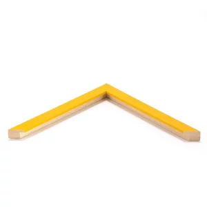 Holz-Bilderrahmen Bentley nach Maß Gelb | Normalglas (2 mm)