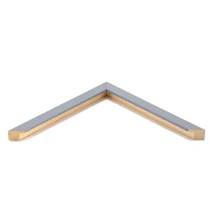 Holz-Bilderrahmen Bentley nach Maß Grau | Normalglas (2 mm)