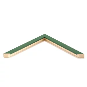 Holz-Bilderrahmen Bentley nach Maß Grün | Normalglas (2 mm)