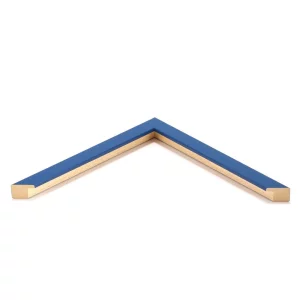 Holz-Bilderrahmen Bentley nach Maß Royalblau | Normalglas (2 mm)