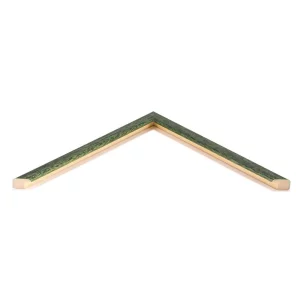 Holz-Bilderrahmen Bond nach Maß Olivgrün | Normalglas (2 mm)