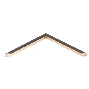 Holz-Bilderrahmen Bond nach Maß Schwarz | Normalglas (2 mm)