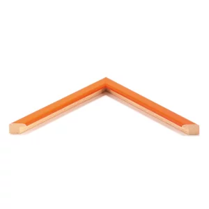 Holz-Bilderrahmen Mill Hill nach Maß Orange glänzend | Normalglas (2 mm)