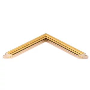 Holz-Bilderrahmen Latimer 9x13 cm | Gold | Normalglas (2 mm)