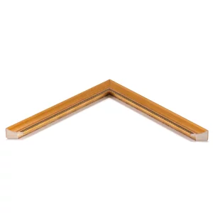 Holz-Bilderrahmen Chalk Farm nach Maß Gold | Normalglas (2 mm)