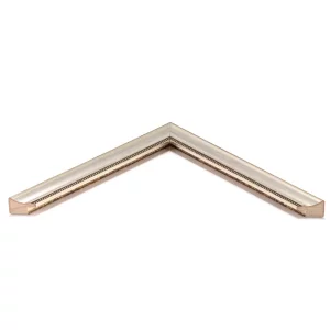 Holz-Bilderrahmen Chalk Farm nach Maß Silber | Normalglas (2 mm)
