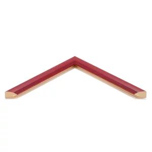 Holz-Bilderrahmen Charing Cross nach Maß Bordeaux glänzend | Normalglas (2 mm)