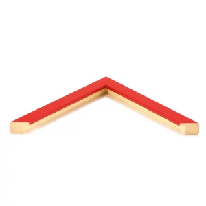 Holz-Bilderrahmen Eastcote nach Maß Rot | Normalglas (2 mm)