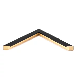 Holz-Bilderrahmen Eastcote nach Maß Schwarz | Normalglas (2 mm)